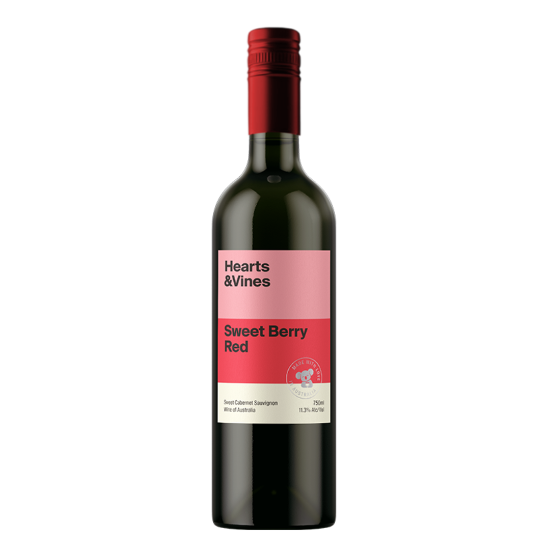 Hearts & Vines Sweet Berry Red 750mL